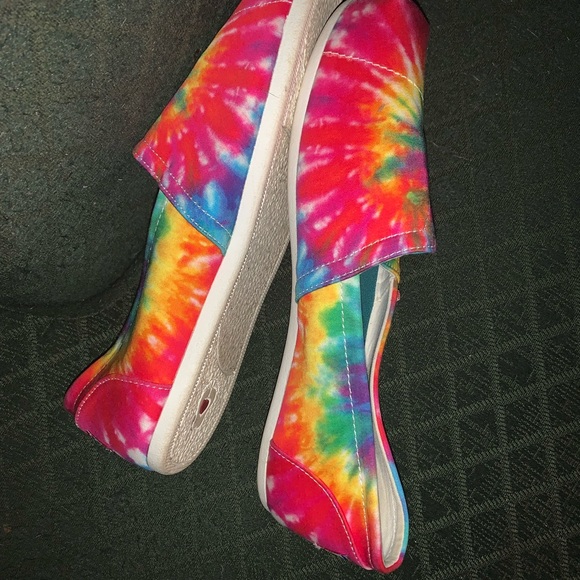 BOBS BY SKECHERS PRIMARY COLOR TIE DYE FLATS, LADIES 9 - Picture 5 of 8